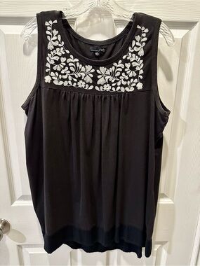 RXB Embroidered Black Tank Top XL